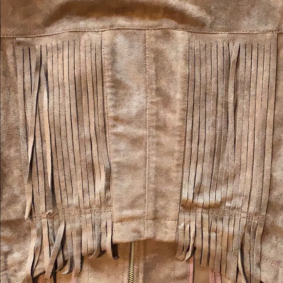 BCBG MaxAzria Suede Fringe Jacket - Picture 8 of 10